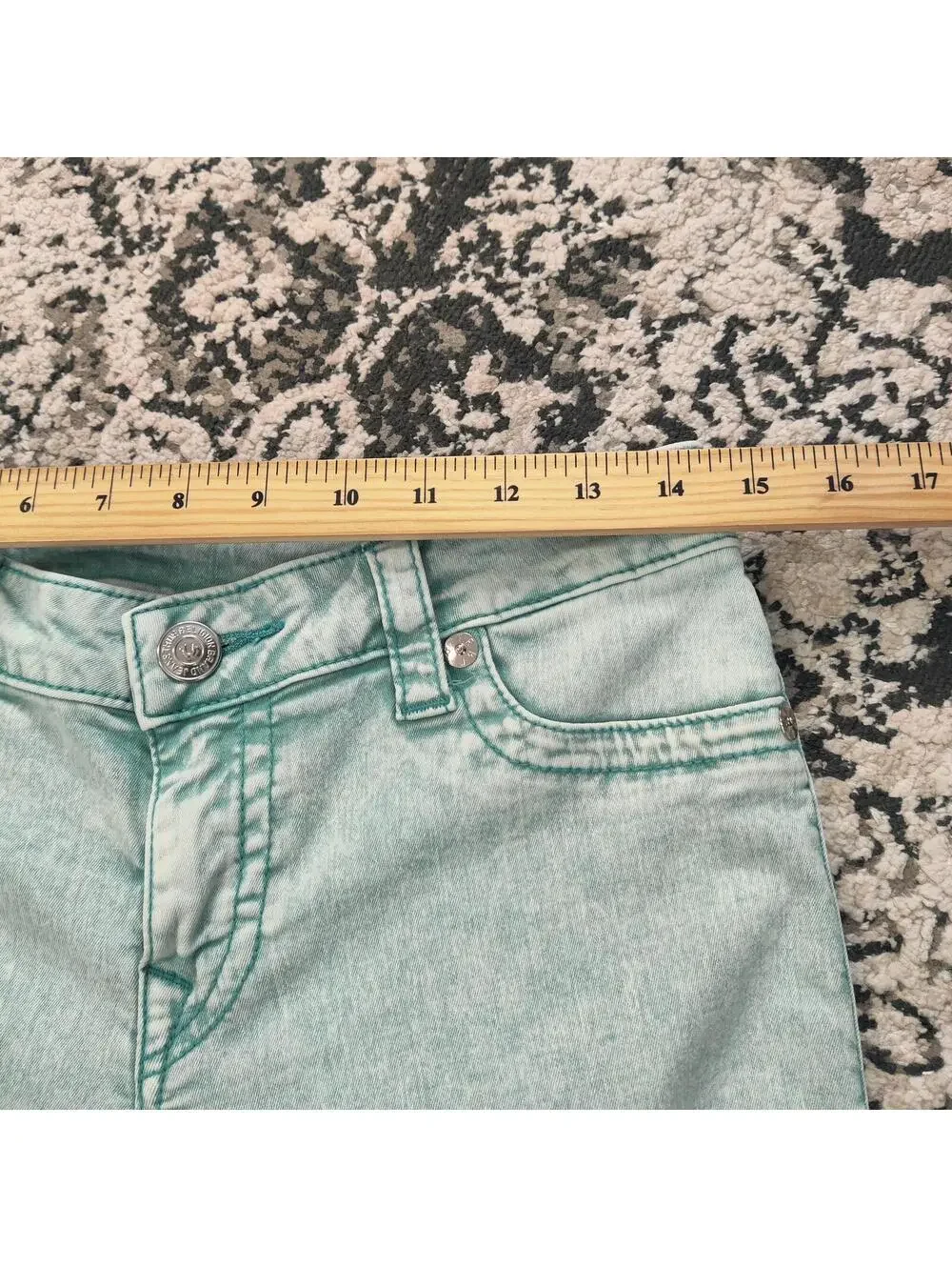 True Religion Super Skinny Jeans Size 29 Light Acid Wash - Picture 5 of 9